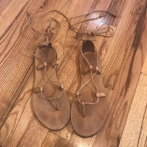 Madewell Boardwalk Lace-Up Sandal - 8
